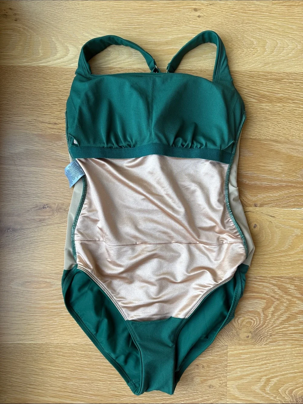 Shade and Shore Emerald Green Square-Neck One-Piece Swimsuit